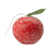 Glass beaded apple bauble